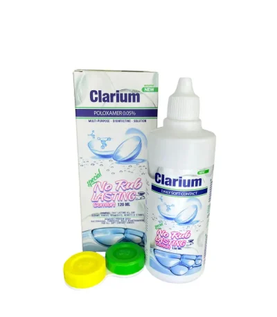 مایع لنز کلاریم ، مراقبت کامل و ضدعفونی لنزهای تماسی