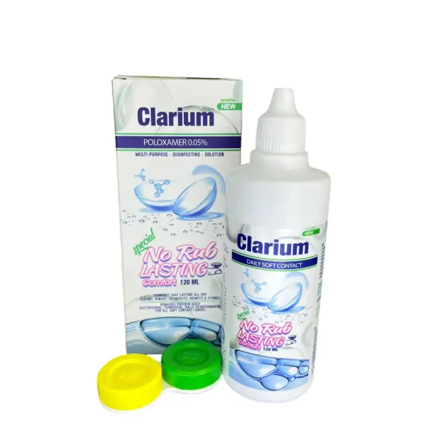 مایع لنز کلاریم ، مراقبت کامل و ضدعفونی لنزهای تماسی