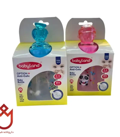شیشه شیرخوری نوزاد بیبی لند ۰-۶ ماه ۱۵۰ میلی‌لیتر