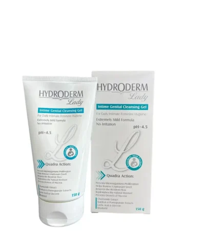 ژل بهداشتی بانوان هیدرودرم ۱۵۰ گرم ، مراقبت ملایم و محافظت از تعادل pH واژن