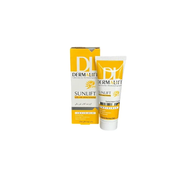 ضد آفتاب درمالیفت مناسب پوست خشک بدون رنگ – SPF50