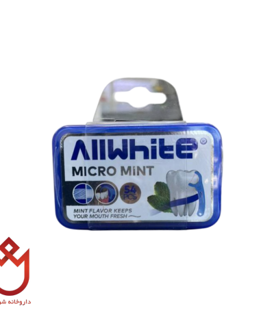 نخ دندان کمانی Allwhite ، پاکسازی بین دندان و ضد پوسیدگی