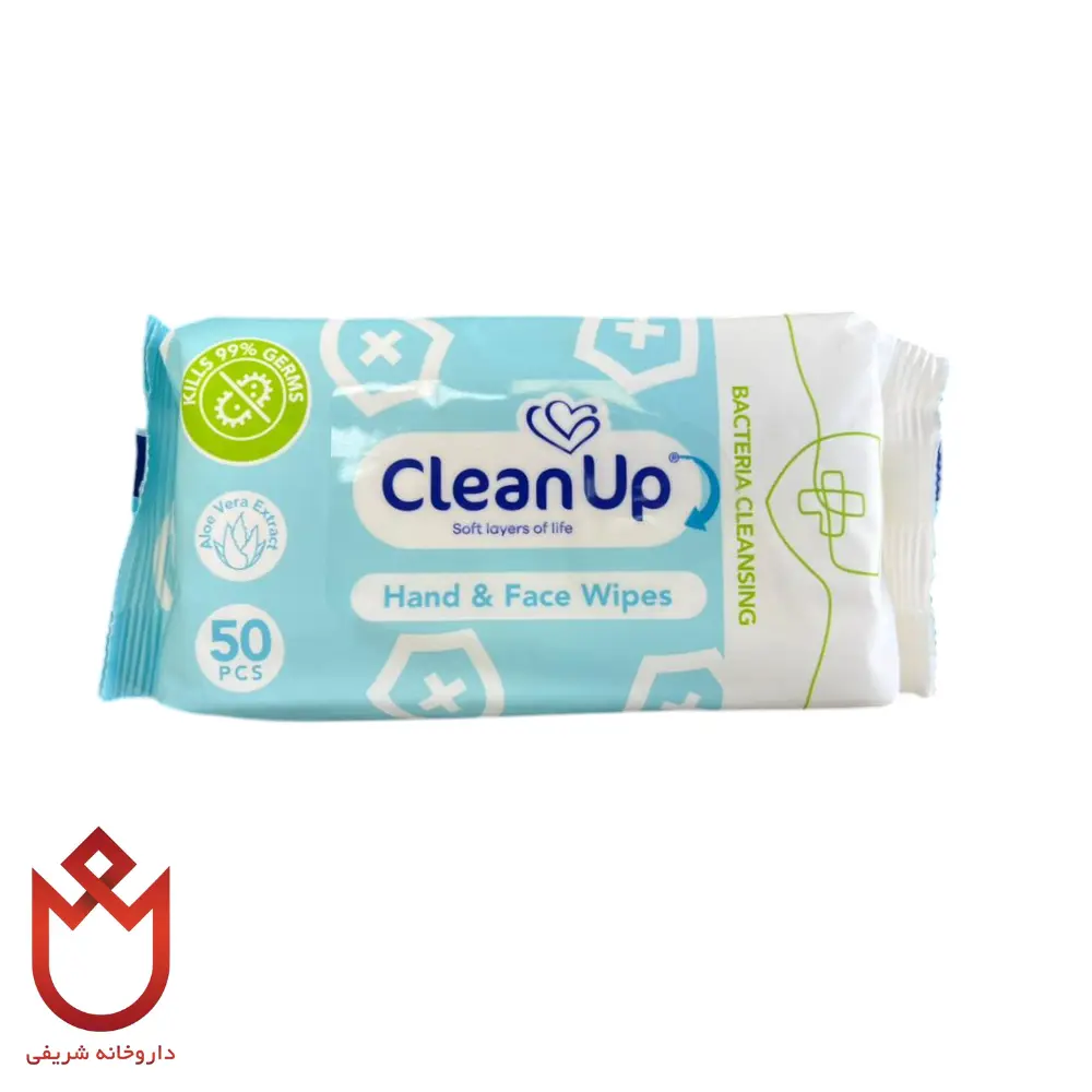 Untitled design (75) (3) دستمال مرطوب دست و صورت کلین آپ | پاکسازی و مرطوب کننده