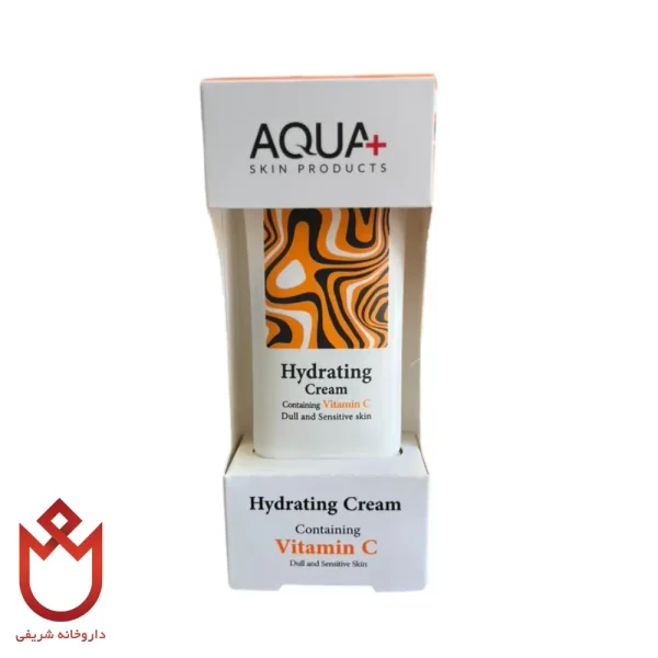 کرم آبرسان و مرطوب کننده +AQUA حاوی ویتامین C