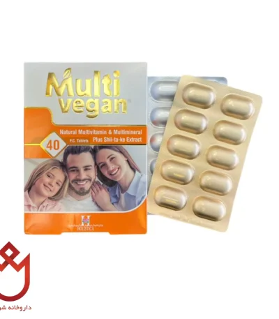 قرص مولتی وگان | مولتی‌ویتامین و مینرال با عصاره قارچ شیتاکه