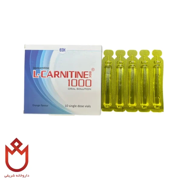 ویال ال‌کارنیتین بی اس کی 1000 — چربی‌سوز و افزایش متابولیسم