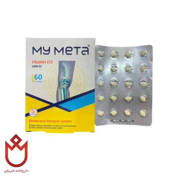 قرص My Meta – حاوی ویتامین B3، مؤثر در جذب کلسیم و فسفر