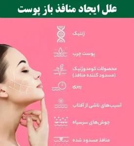 علل ایجاد منافذ باز پوست