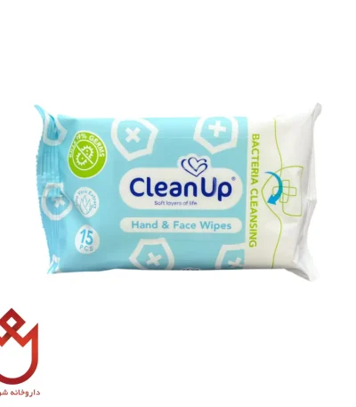 دستمال مرطوب کلین آپ | پاک‌کننده ملایم دست و صورت