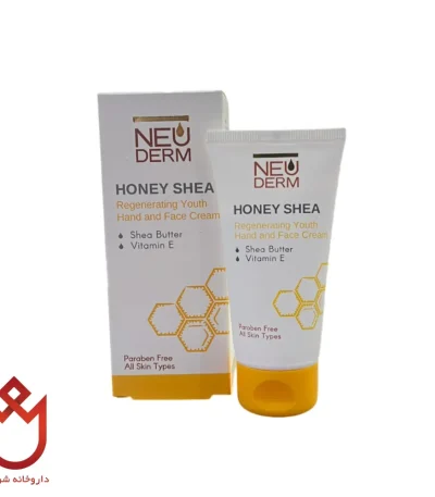 کرم مرطوب کننده دست و صورت نئودرم حاوی عسل و شی باتر