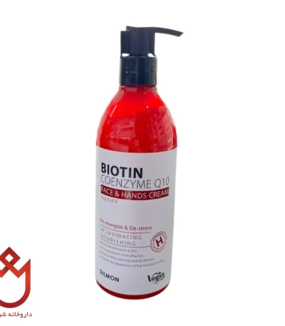 کرم مرطوب‌کننده دست و صورت دیلمون حاوی بیوتین و کیوتن