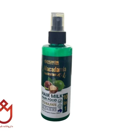 شیر مو 10کاره دیلمون حاوی روغن ماکادمیا،تقویت کننده انواع مو