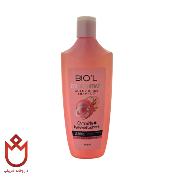 شامپو بیول موهای رنگ و دکلره شده، ترمیم‌کننده و محافظ رنگ مو