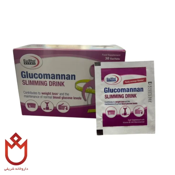 ساشه پودری گلوکومانان یوروویتال | کاهش اشتها و لاغری