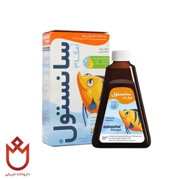 شربت امگا 3 سانستول | تقویت مغز، ایمنی، بینایی و سیستم ایمنی