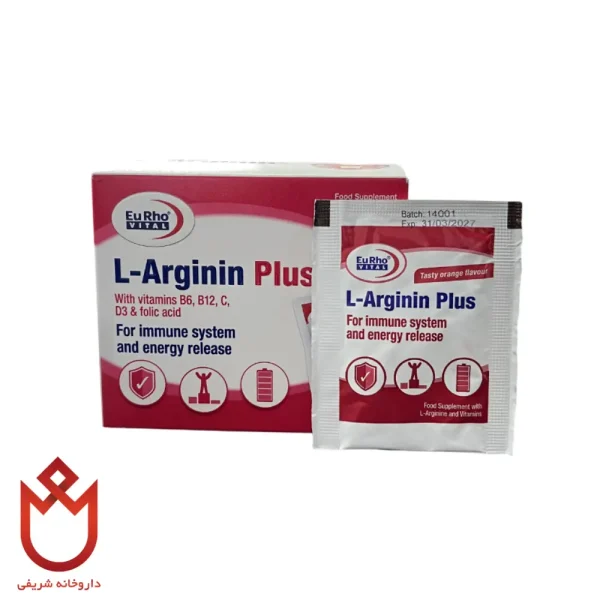 ساشه پودری ال-آرژنین پلاس یوروویتال،تقویت سیستم ایمنی و جنسی