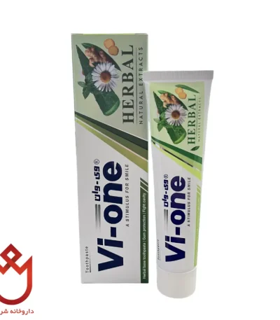 خمیردندان وی-وان گیاهی | حاوی عصاره زنجبیل و آلوئه‌ورا
