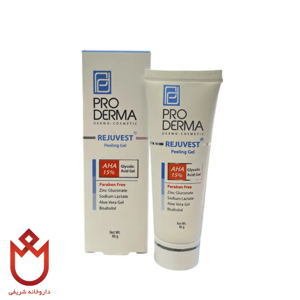 دفتر جرا (3) (4) ژل لایهبردار پوست AHA15% پرودرما، شفافکننده و جوانساز پوست