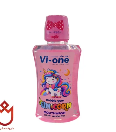 دهانشویه کودک وی-وان بدون الکل | تقویت دندان و محافظت از لثه