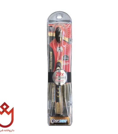 مسواک کانفیدنت حاوی ذغال فعال،جذب باکتری‌ها و حذف پلاک دندان