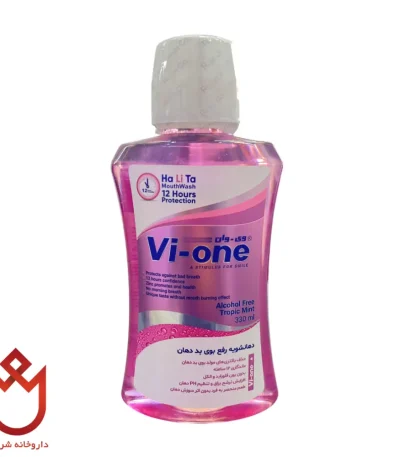 دهانشویه وی-وان رفع بوی بد دهان،کنترل باکتری و تازگی۱۲ ساعته
